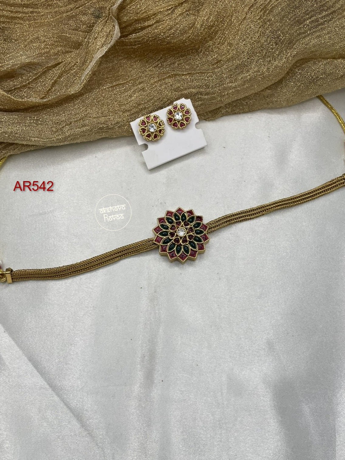 Multicolor Flower Chocker