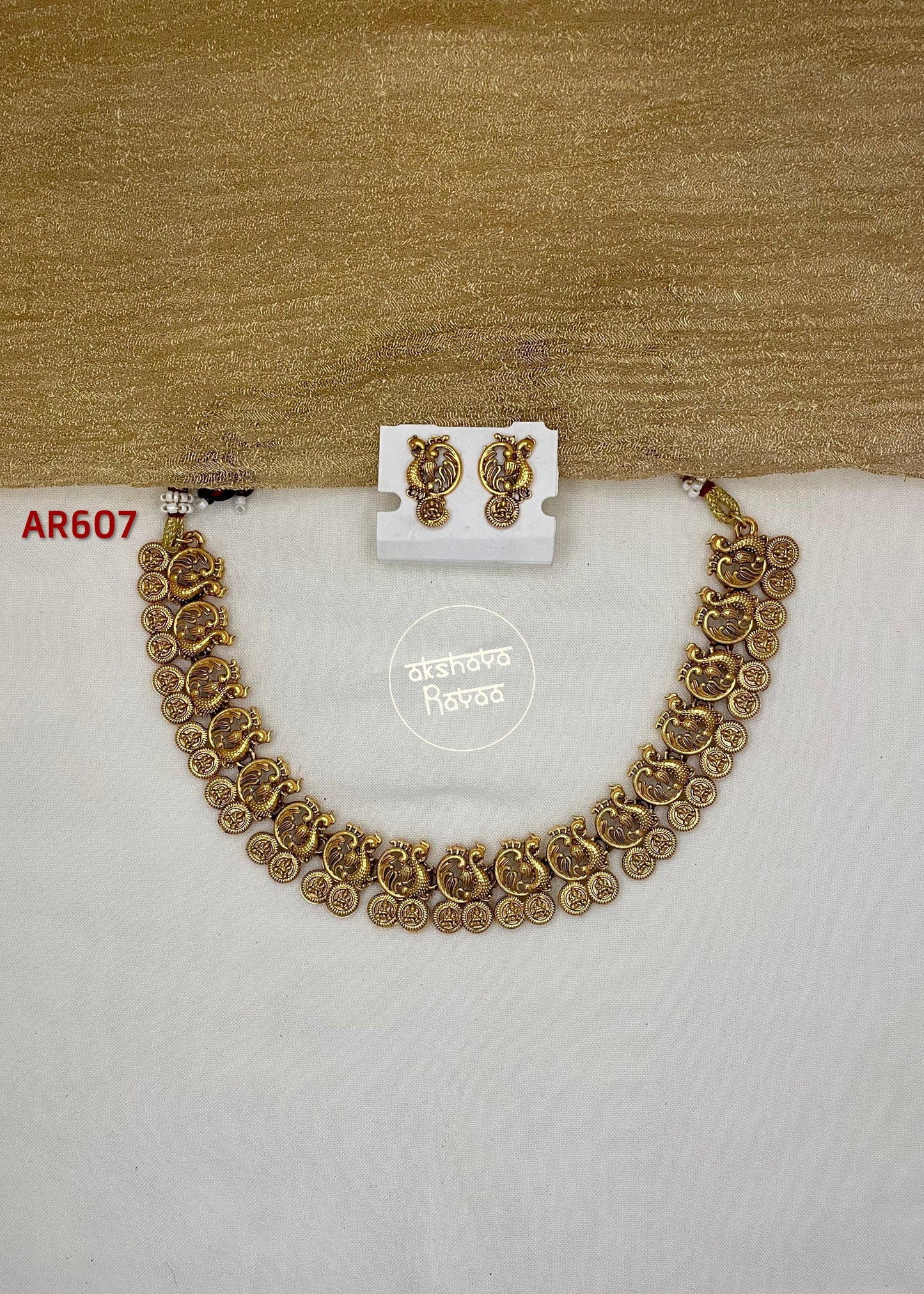 Coin Peacock Necklace