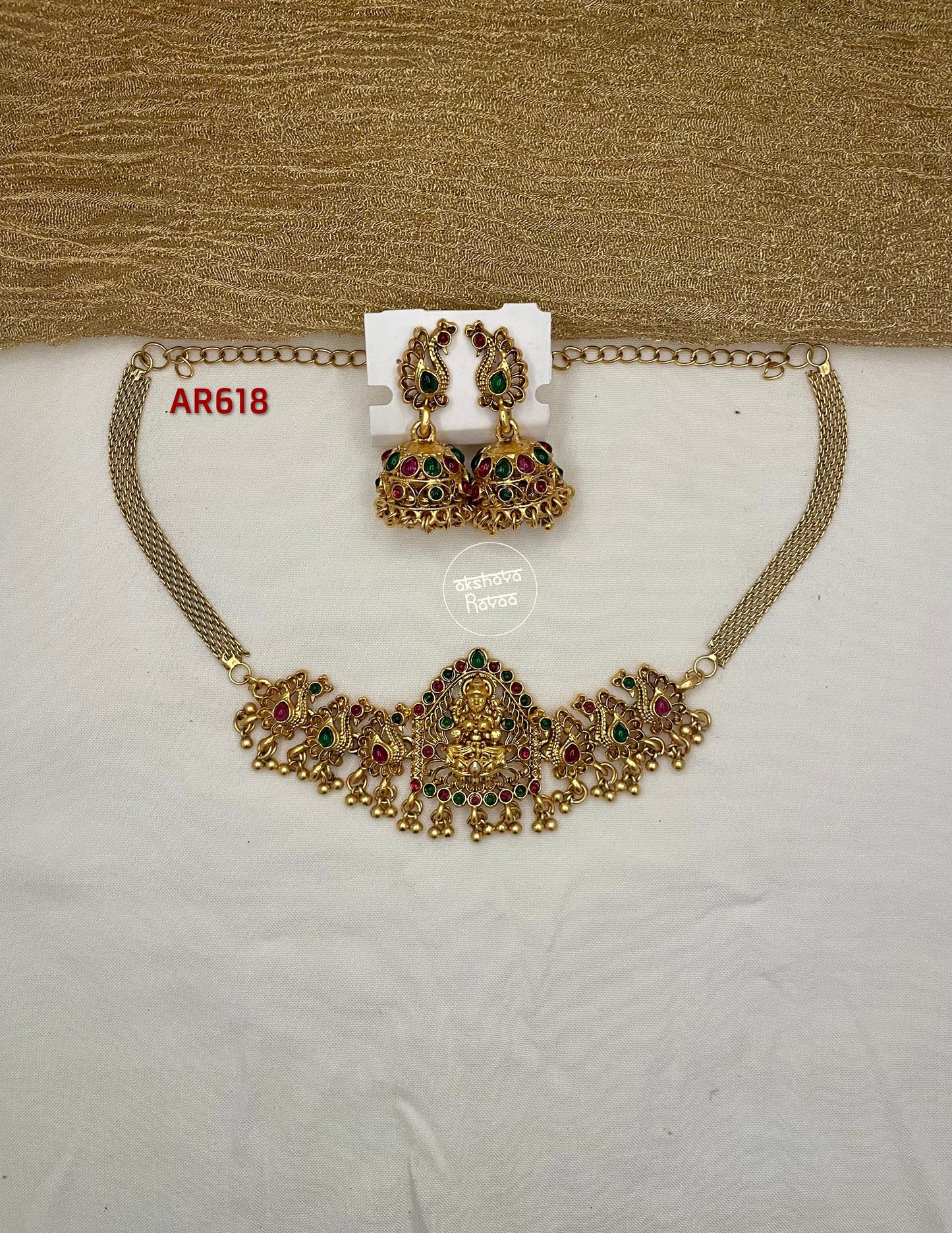 Lakshmi Peacock Choker