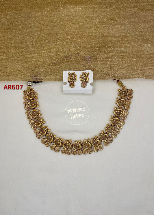 Coin Peacock Necklace
